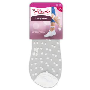 Silonkové ponožky s puntíky TRENDY SOCKS - BE202400-094-42 - BELLINDA černá 39-42