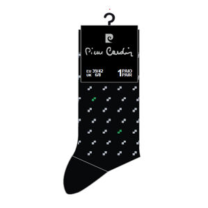 Pánské ponožky Pierre Cardin - SX-2002 - Pierre Cardin černý potisk 43-46