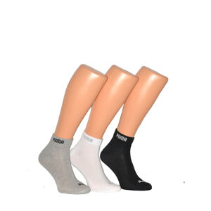 Ponožky Basic Quarter A'3 - 271080001 - Puma šedo-bílo-černá 43-46