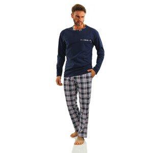Sesto Senso Pánské pyžamo dlouhé Jasiek 2188/06 Navy Blue XL