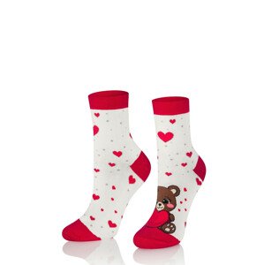 Dámské valentýnské ponožky Intenso art.0471 grafitová melanž 35-37