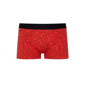 Pánské valentýnské boxerky - 2-pack černá/červená XL