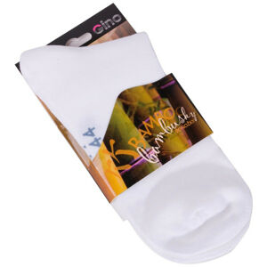 Ponožky Gino bambusové bílé (82005) S