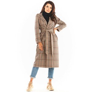 Dámský kabát Awama Coat A368 Brown S/M