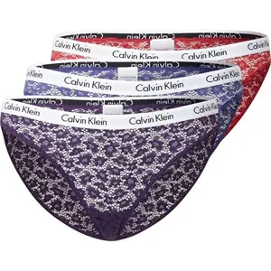 Krajkové kalhotky 3-pack - QD3926E - W5G - Mix barev - Calvin Klein směs barev S