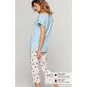 Dámské pyžamo Cana 953 kr/r S-XL modrá M