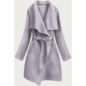 Vřesový dámský minimalistický kabát (747ART) fialová jedna velikost