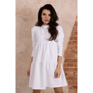Barevné šaty Mist B394 White S