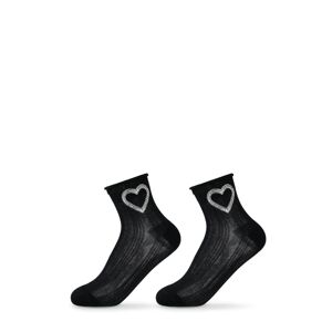 Dámské ponožky Be Snazzy SK-54 s ozdobami 36-41 černá 36-41