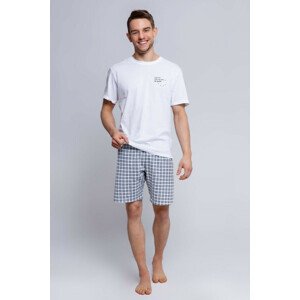 Pánské krátké pyžamo Chris - Sensis bílá L