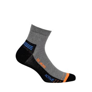 Pánské vzorované ponožky SPORT hnědé uhlí 44-46