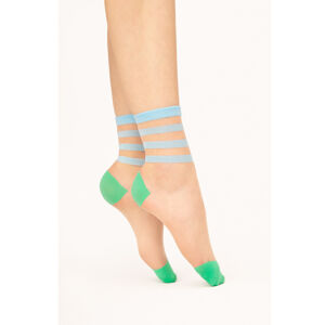 Ponožky TRUE BLUE - 15 DEN ROSE-BALLETTOBLUEGREEN U