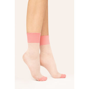 Ponožky MELLOW - 20 DEN ROSE-BALETTO U