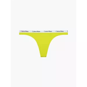Tanga D1617E - ZIR - Neonově žlutá - Calvin Klein S