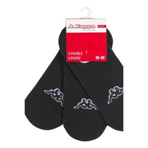Ponožky baleríny BLACK 3-P KAPPA černá jedna velikost