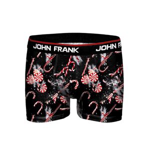 Pánské boxerky John Frank JFBD09  XL Černá