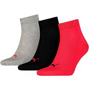 Unisex ponožky Puma Quarter Plain 3 páry 271080001 232 39-42