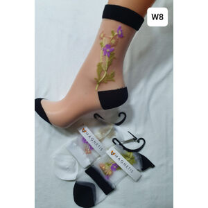 Ponožky s aplikací - květinka B ECRI UNI