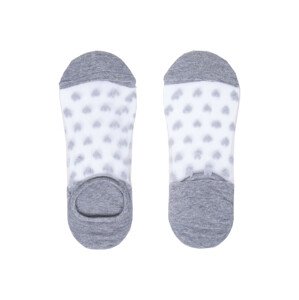 Transparentní dámské ponožky YO! SKB-27 36-41 černá 36-41