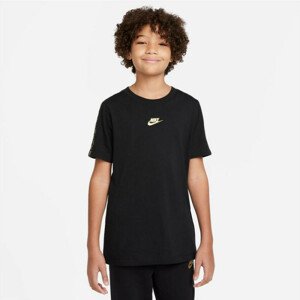 Dětské tričko Nike B NSW RepeatT SS Tee 2 DO8299 010 M (137-147 cm)