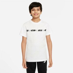 Dětské tričko Nike NSW Repeat SS Top Jr DQ5102 100 S (128-137)