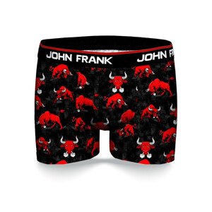 Pánské boxerky John Frank JFBD332  L Černá