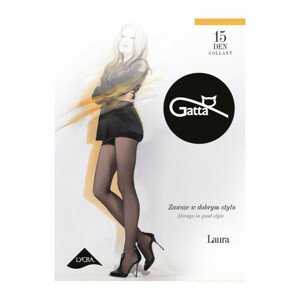 Punčochy Laura 15 den - Gatta 5-XL bronz