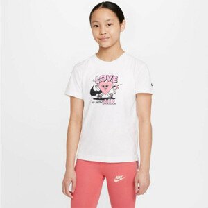 Dívčí tričko Sportswear Jr DO1327 100 - Nike S (128-137)