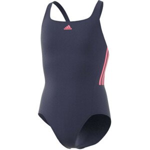 Dětské jednodílné plavky Adidas 3S Mid Suit HC9653 128 cm