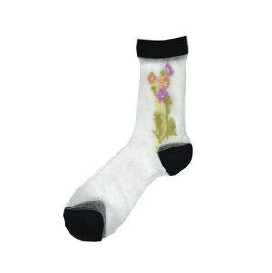 Dámské ponožky Magnetis 119 Květy bílá univerzální