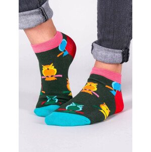 Yoclub Kotníkové vtipné bavlněné ponožky Vzory Barvy SKS-0086U-A200 Vícebarevné 27-30