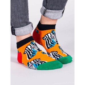 Yoclub Kotníkové vtipné bavlněné ponožky Vzory Barvy SKS-0086U-A600 Vícebarevné 27-30