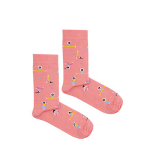 Kabak Ponožky se vzorem Joga Pink 42-46