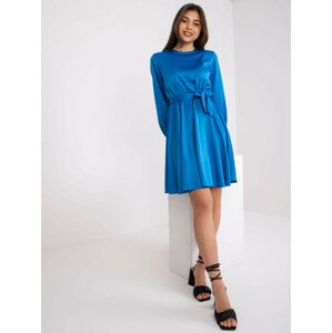 Sukienka-DHJ-SK-15626.83-tmavě modrá jedna velikost