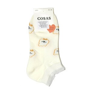 Dámské vzorované ponožky Cosas LM18-69/2 ecru 39-42