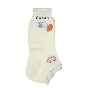 Dámské vzorované ponožky Cosas LM18-69/3 modrá 35-38