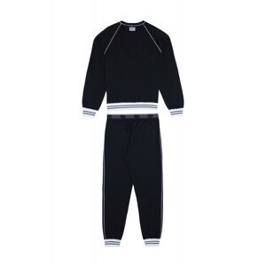 Pánské pyžamo A03892 - 0PCAF černá s bílou - Diesel XXL černá s bílou