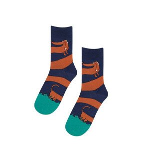 Pánské ponožky Perfect Man vzorované W 94N03 Casual - Wola 42/44 tmavě modrá - vzor