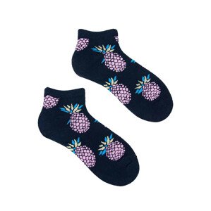 Yoclub Kotníkové vtipné bavlněné ponožky Vzory Barvy SKS-0086U-B400 Black 35-38