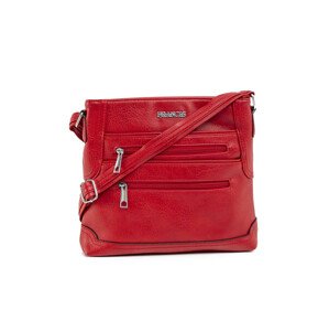 Červená dámská kabelka z ekologické kůže jedna velikost