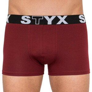 Pánské boxerky Styx sportovní guma vínové (G1060) M
