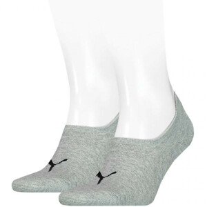 Unisex ponožky Footie 2Pack 907981 04 šedá - Puma  43-46
