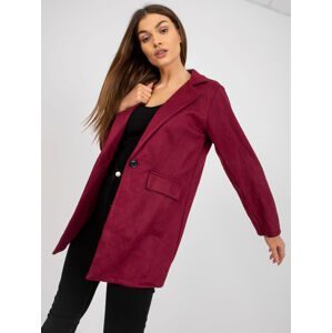 Dámský kabát DHJ MA 15286 tmavě fialový XL