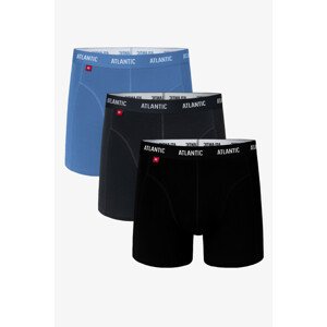 Pánské boxerky 3MH-047 modrá-grafit-černá - Atlantic XL