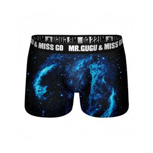Pánské boxerky 1061 - Mr. GUGU & Miss GO XL modrá/černá