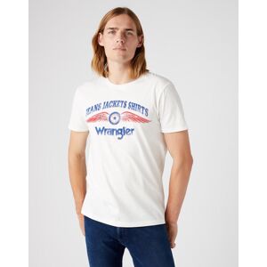 Tričko Wrangler W7J0D3737 Off White XXL