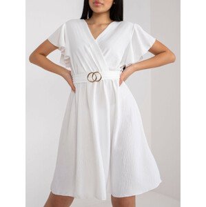 Dámské šaty-DHJ-SK-13888.60-bílé jedna velikost