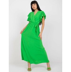 Dámské šaty-DHJ-SK-13203.62-zelené jedna velikost