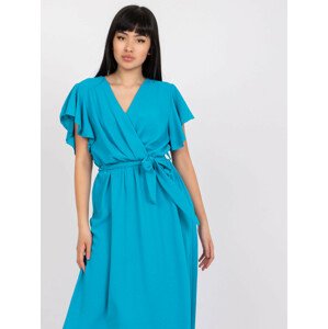 Dámské šaty-DHJ-SK-13203.62-modré jedna velikost