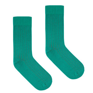 Ponožky Kabak Classic Ribbed Green/Red 36-41